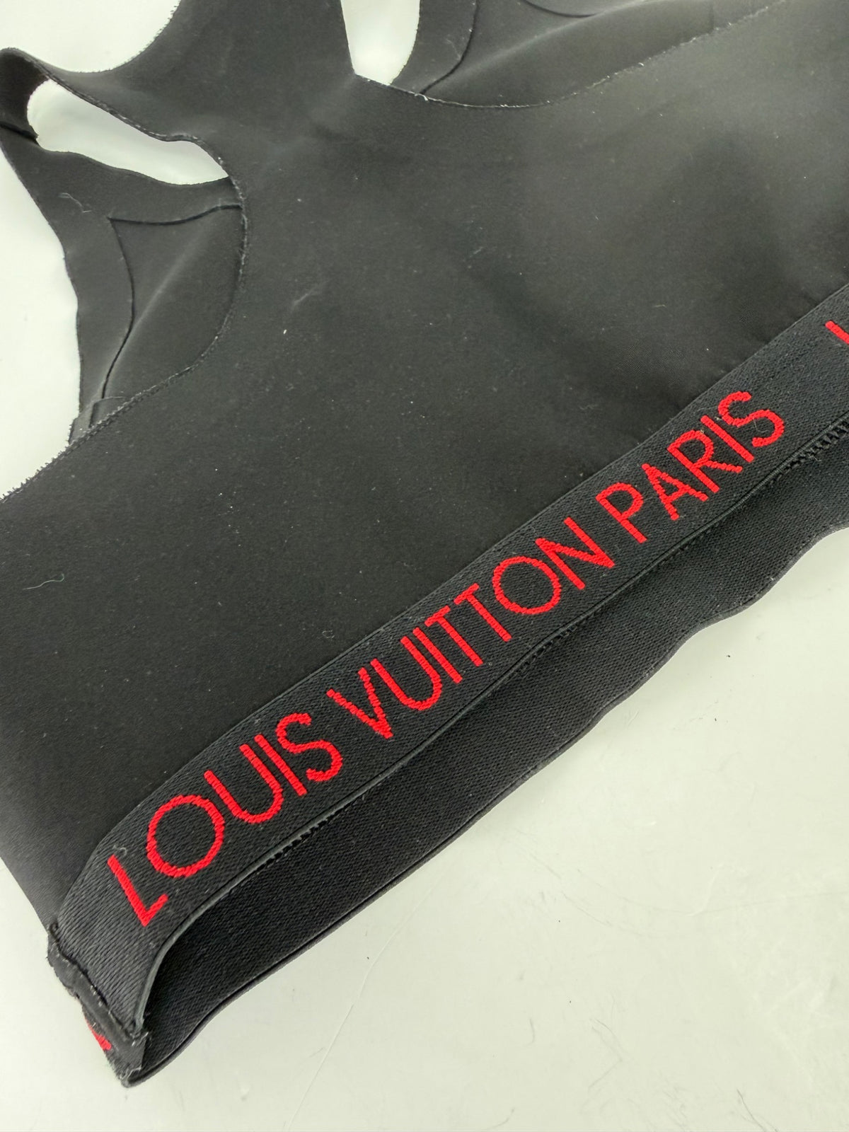 Actual Louis Vuitton black racerback crop top photo 3