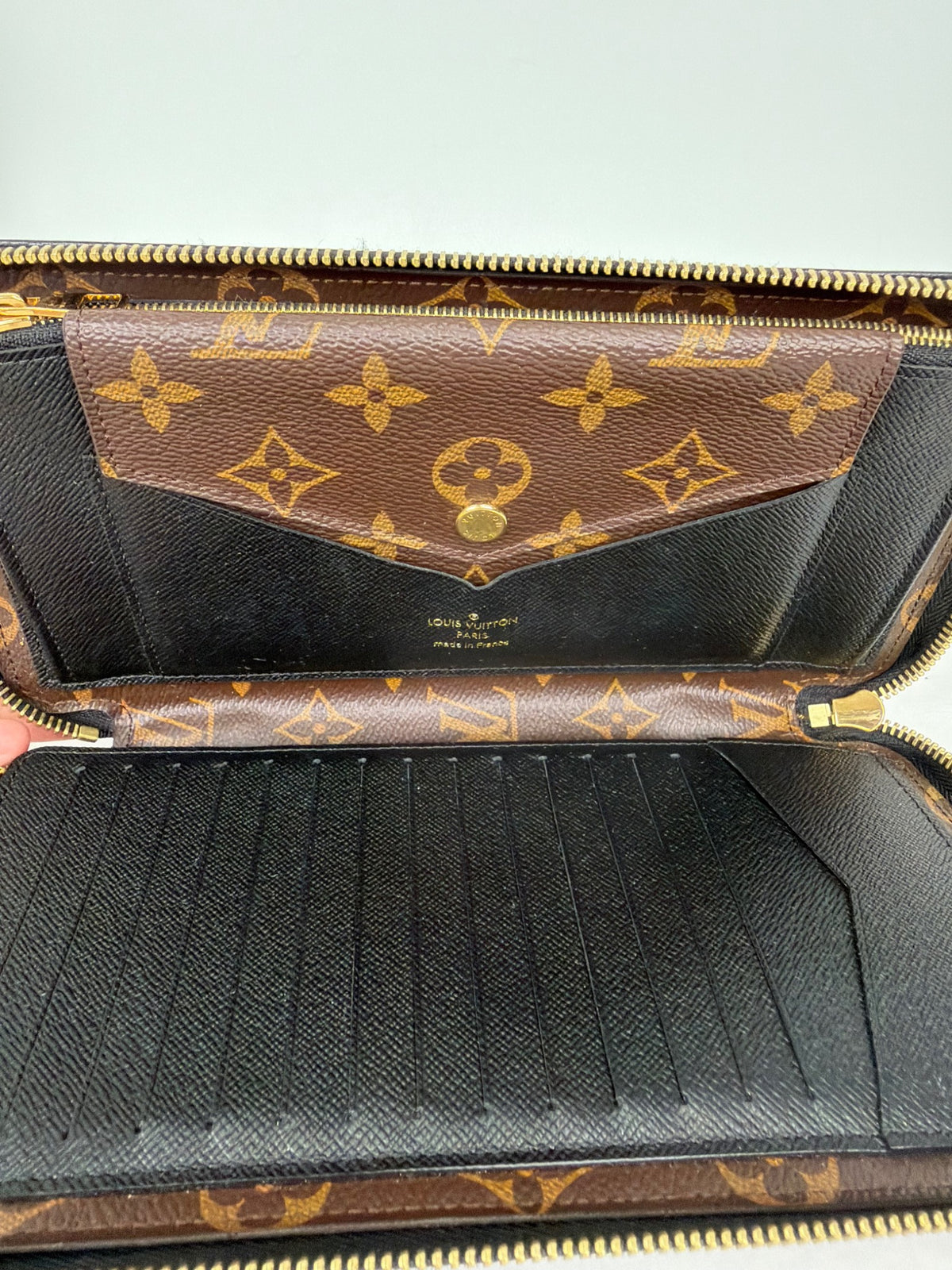 Actual Louis Vuitton Monogram zip-around organizer wallet photo 7