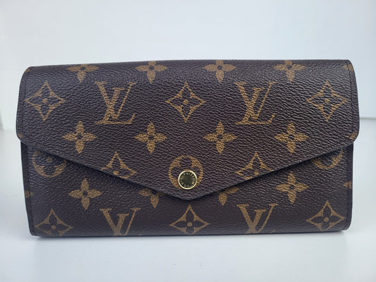 Louis Vuitton Monogram Sarah Long Wallet 
