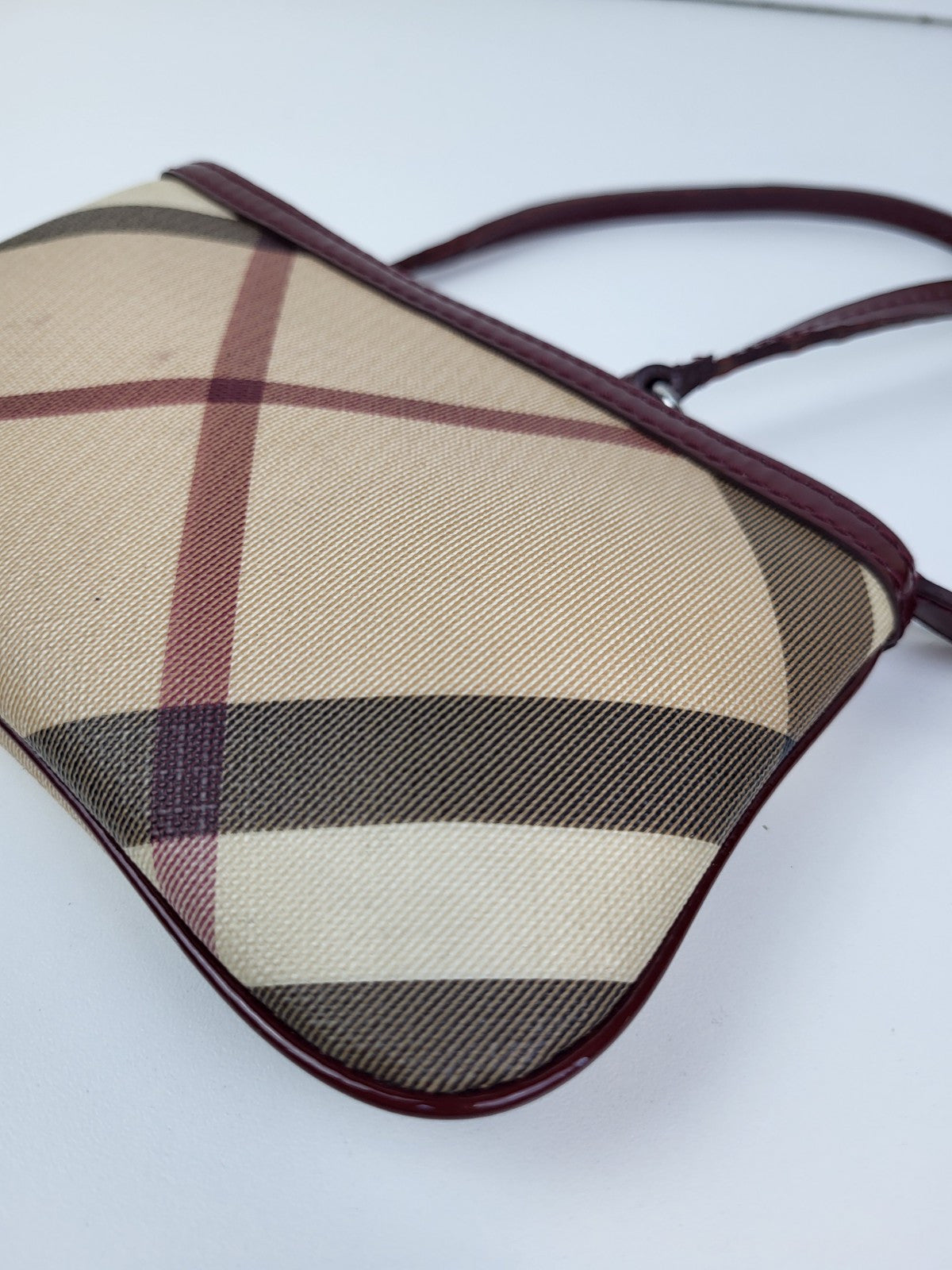 Burberry Super Nova Check Pouch Bag