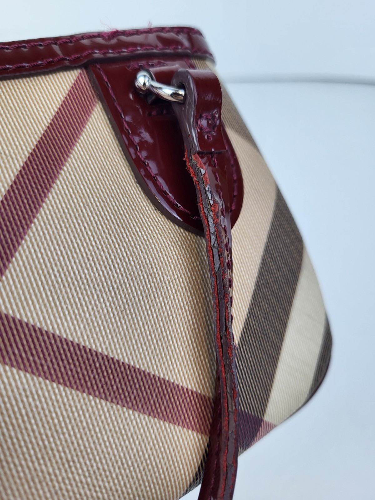 Burberry Super Nova Check Pouch Bag