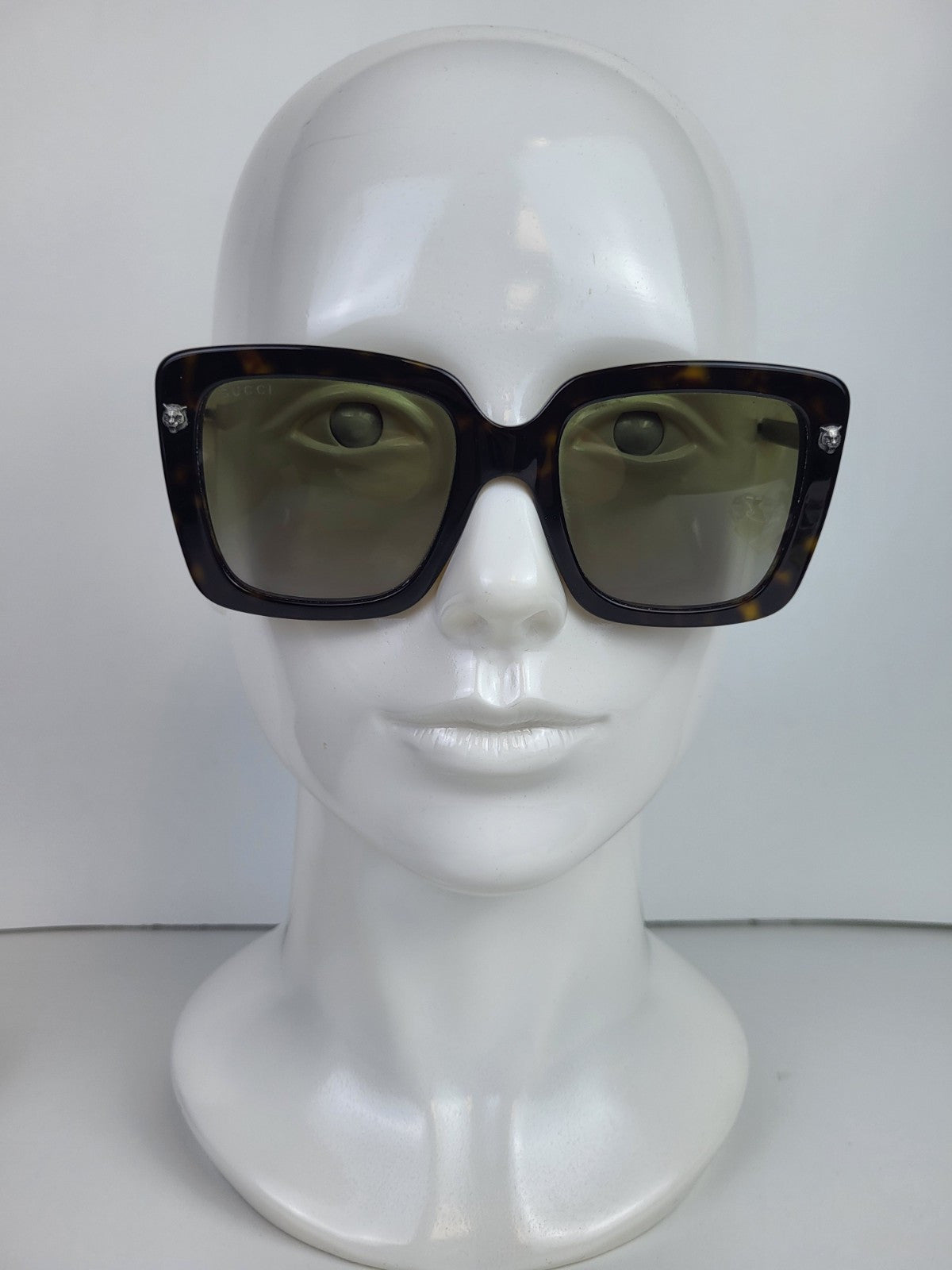Gucci Women's Sunglasses GG0216S 002 Havana/Brown Gradient Lens Square 53mm