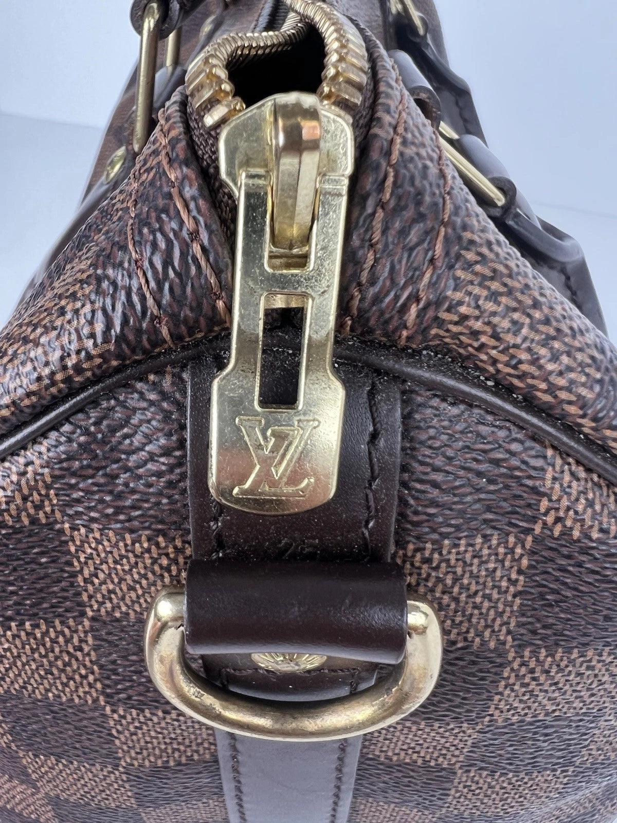 LOUIS VUITTON Speedy Bandouliere 25 Damien Ebene Canvas Shoulder Bag (2017)