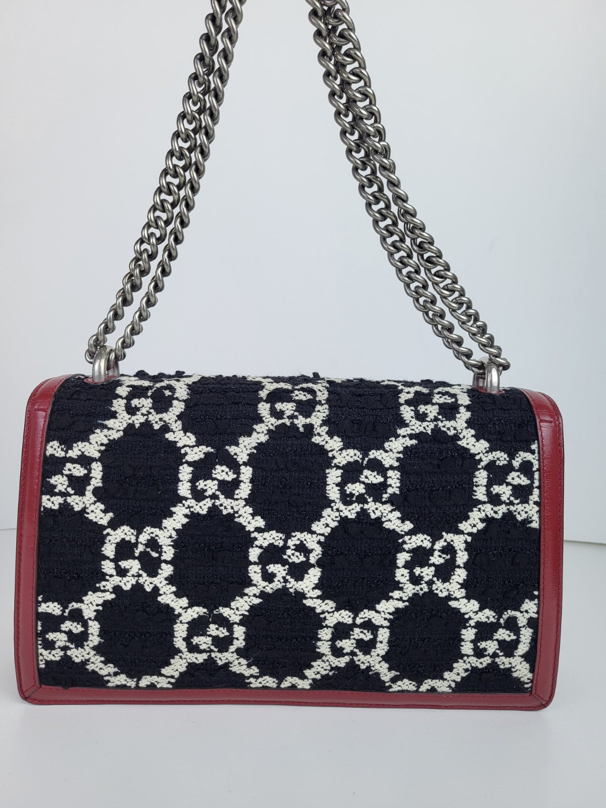 Gucci Dionysus Bag GG Tweed Small Should Bag