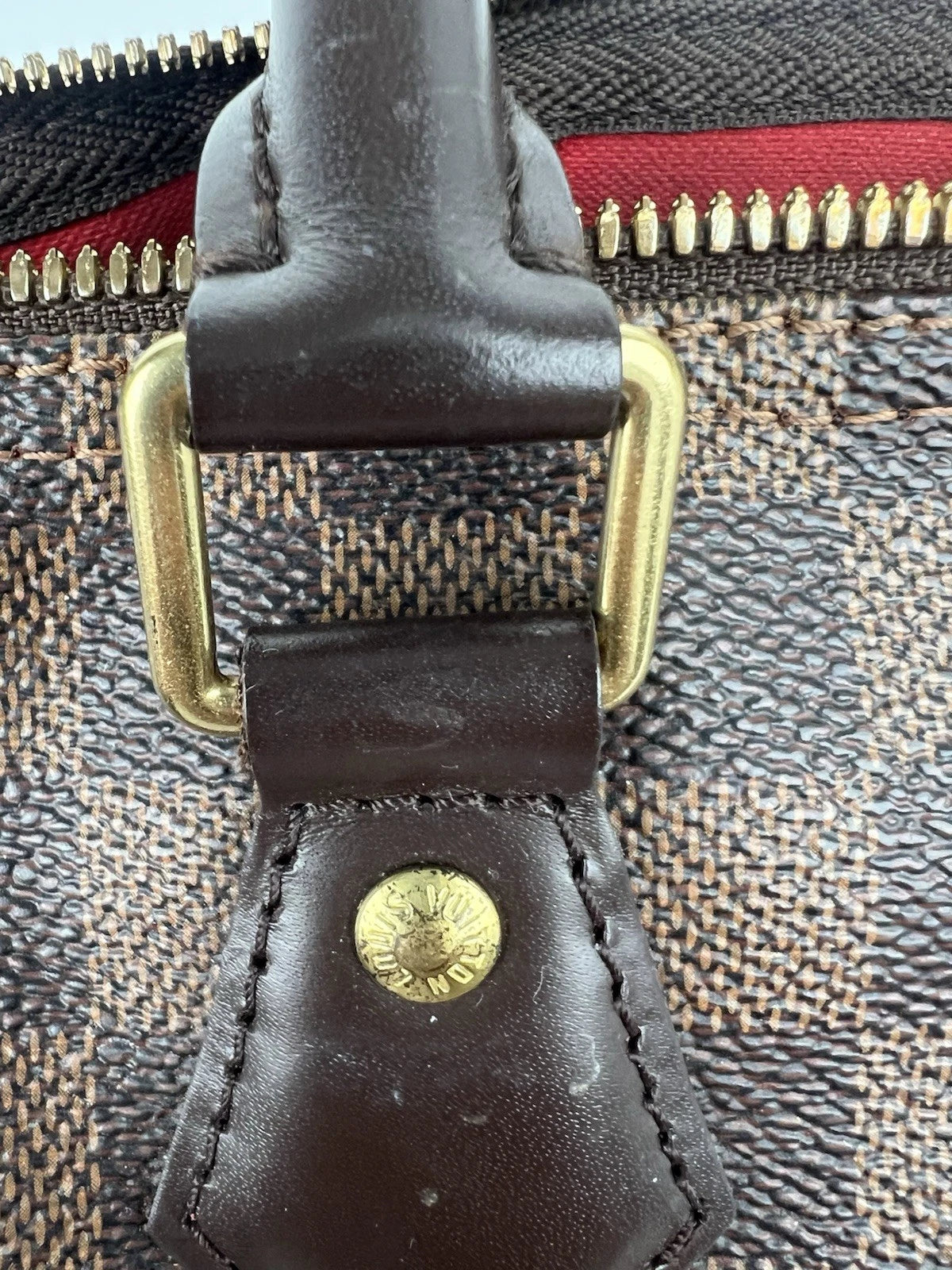LOUIS VUITTON Speedy Bandouliere 25 Damien Ebene Canvas Shoulder Bag (2017)