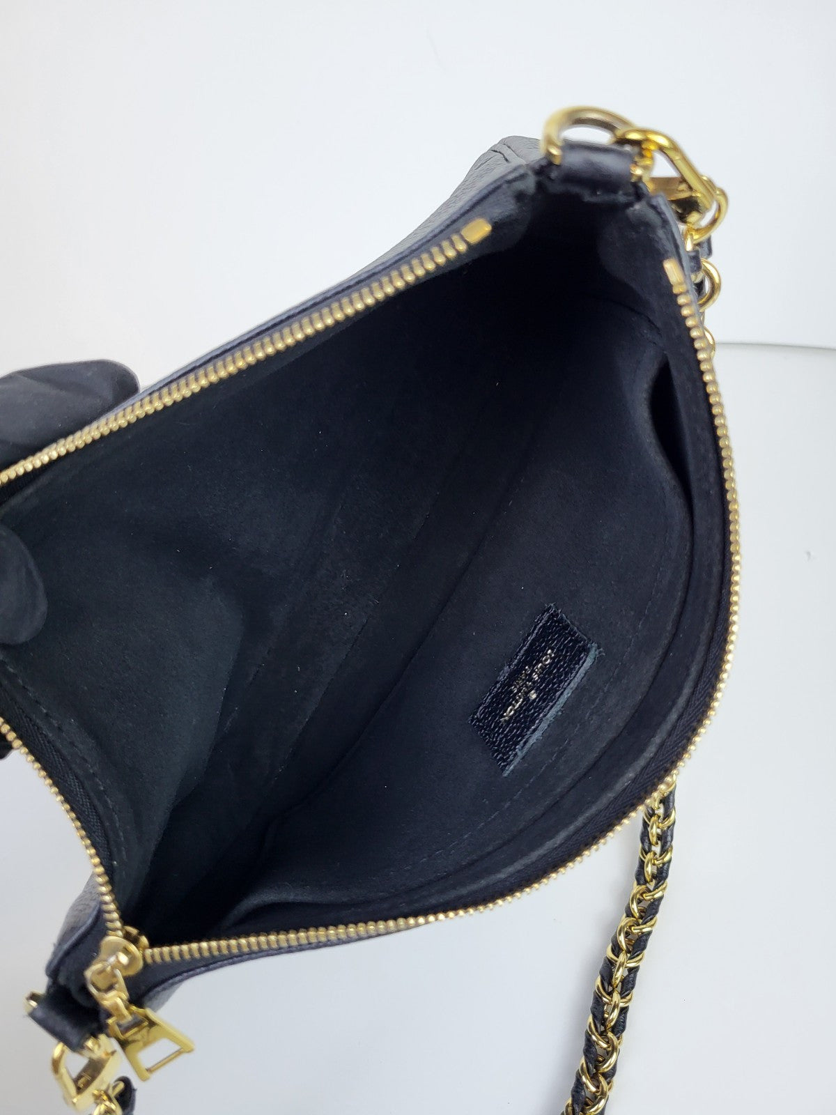 Louis Vuitton Monogram Giant Empreinte Pochette Black 