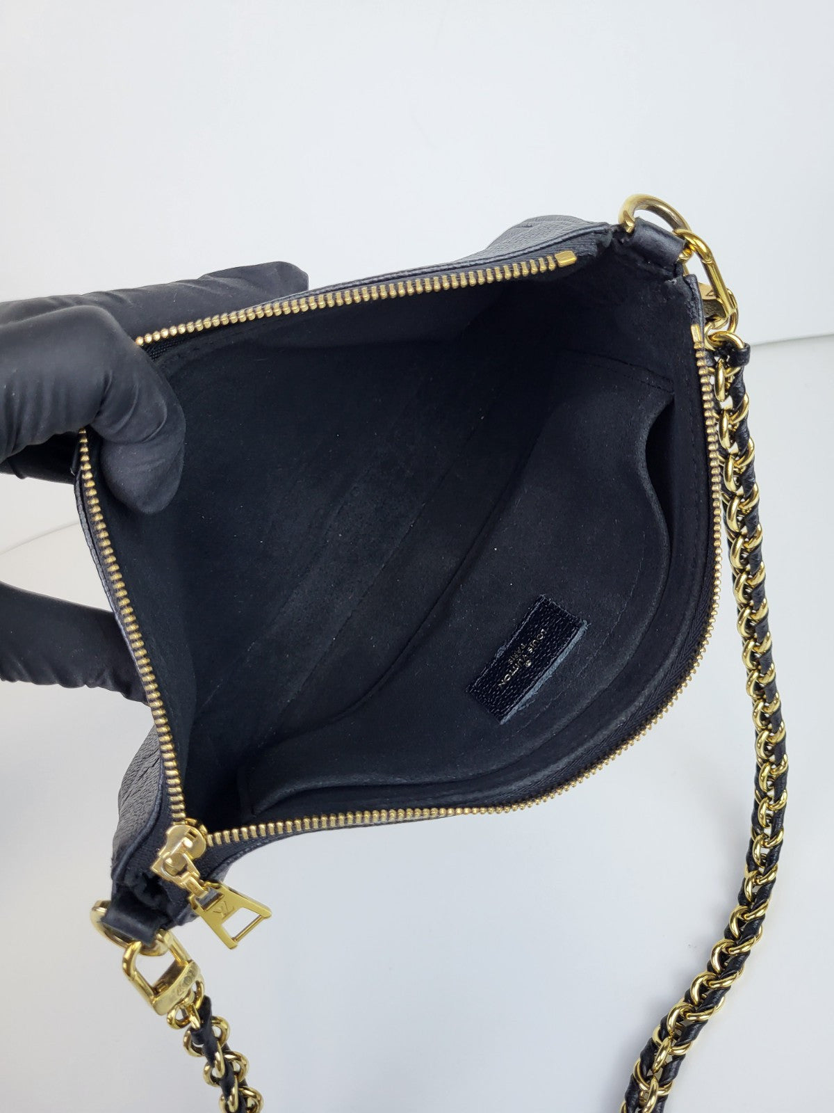 Louis Vuitton Monogram Giant Empreinte Pochette Black 