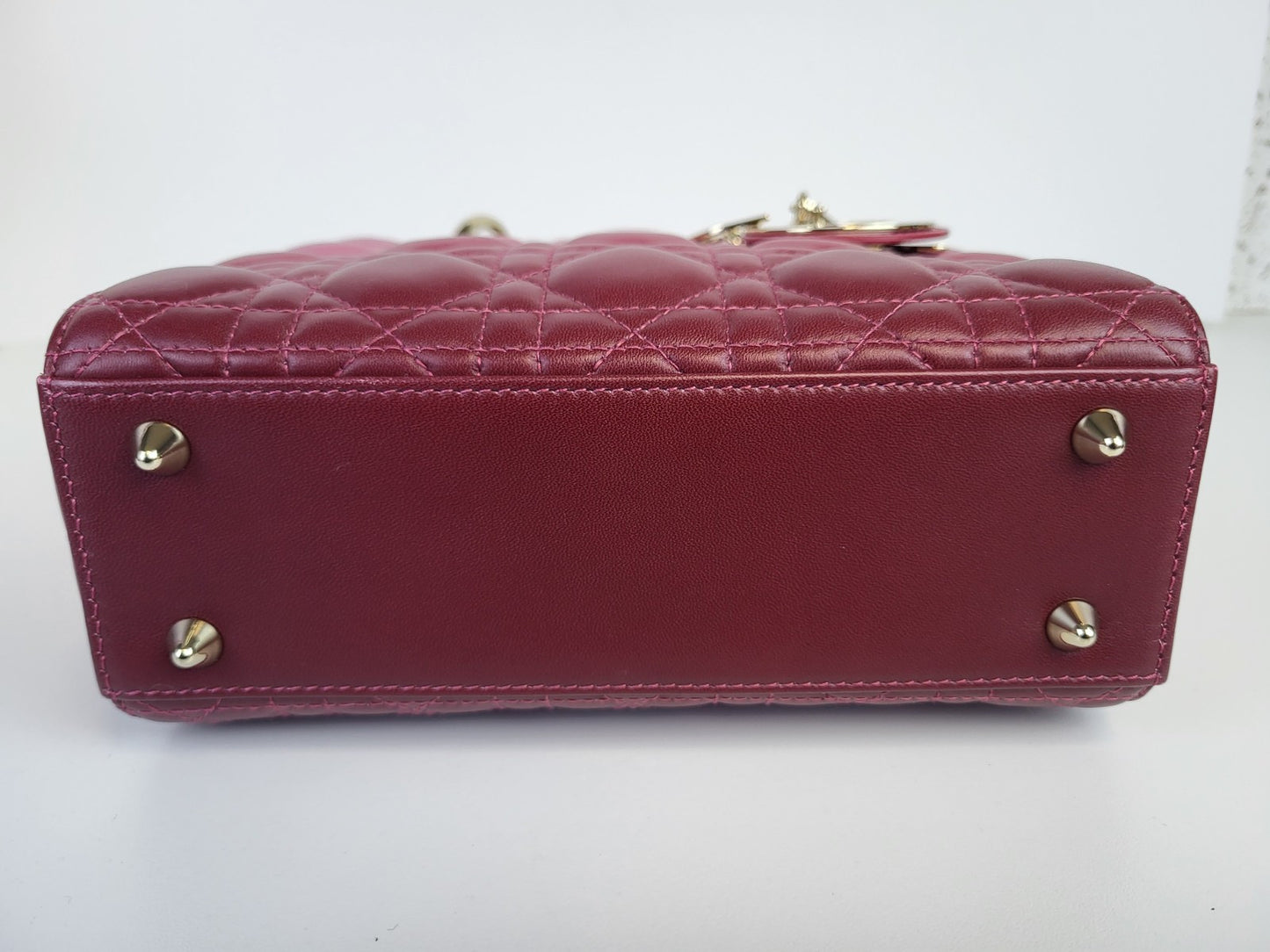 Dior Lady Dior  Ombre Pink Leather Small Shoulder Bag