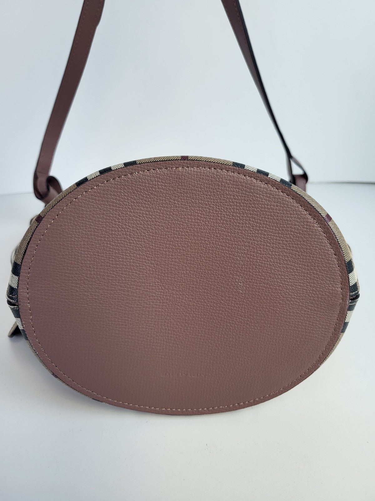 Burberry Haymarket Check Lorne Bucket Bag