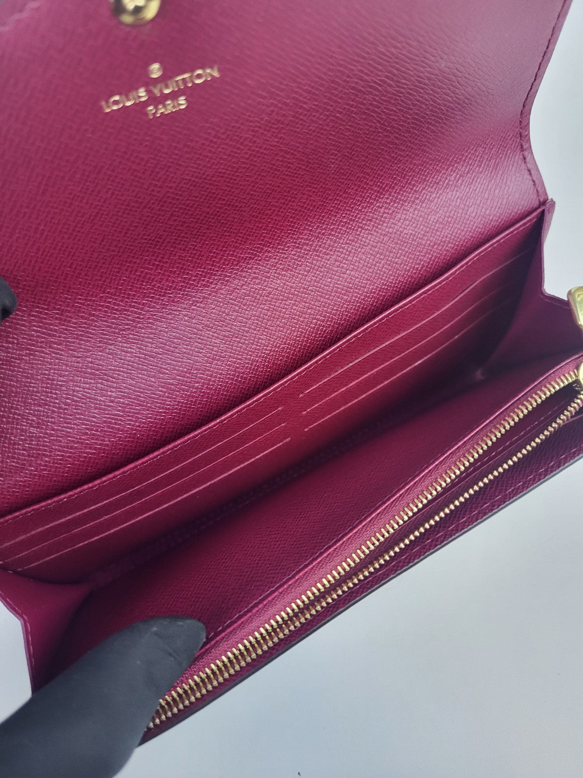 Louis Vuitton Monogram Sarah Long Wallet 