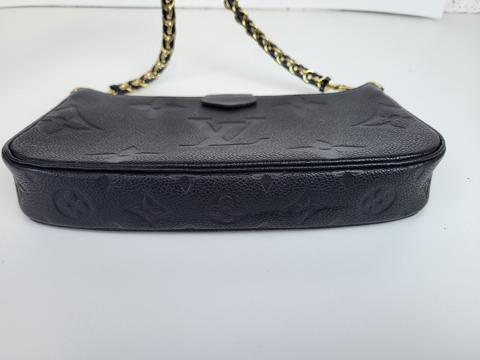Louis Vuitton Monogram Giant Empreinte Pochette Black 