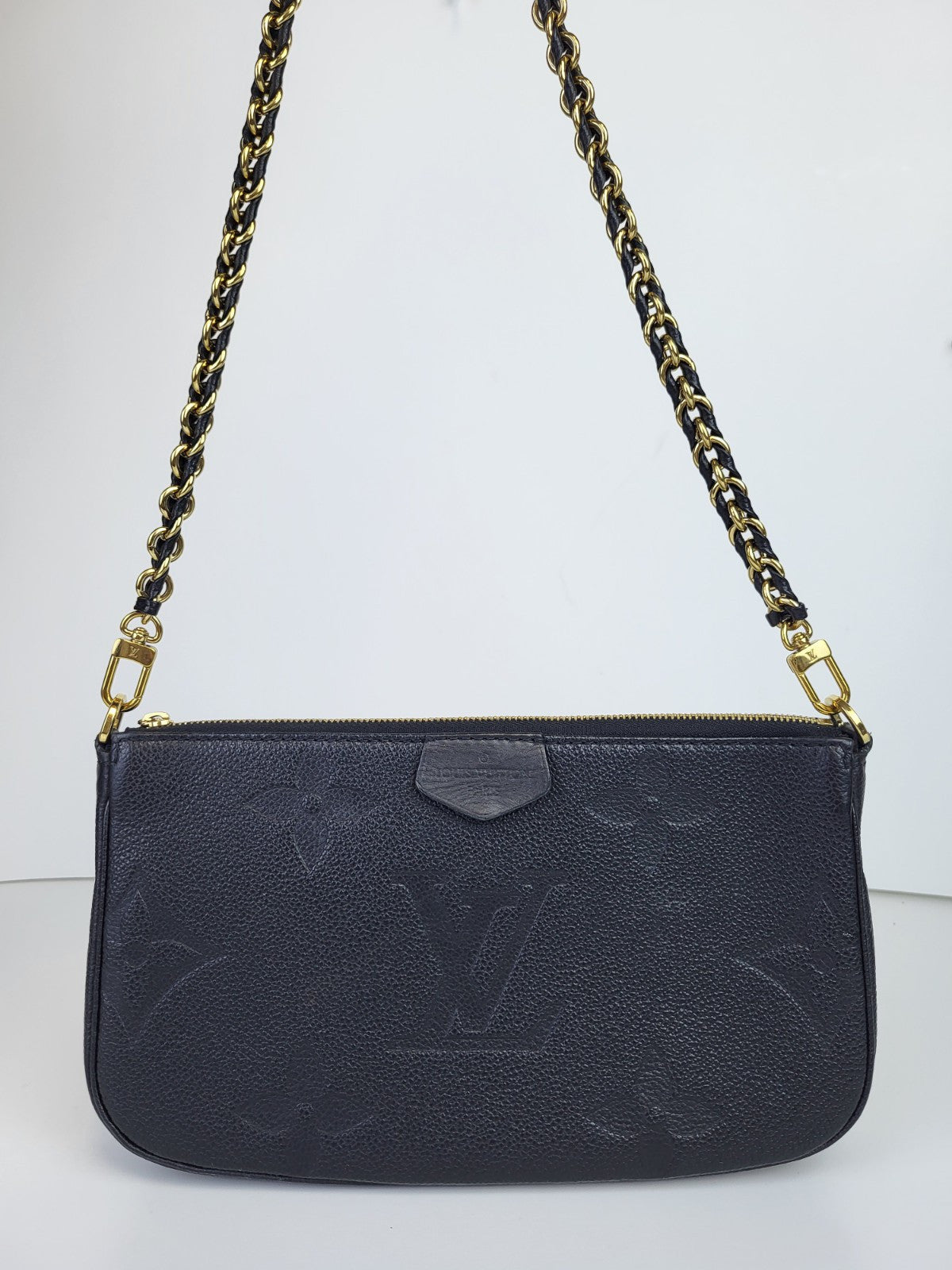 Louis Vuitton Monogram Giant Empreinte Pochette Black 