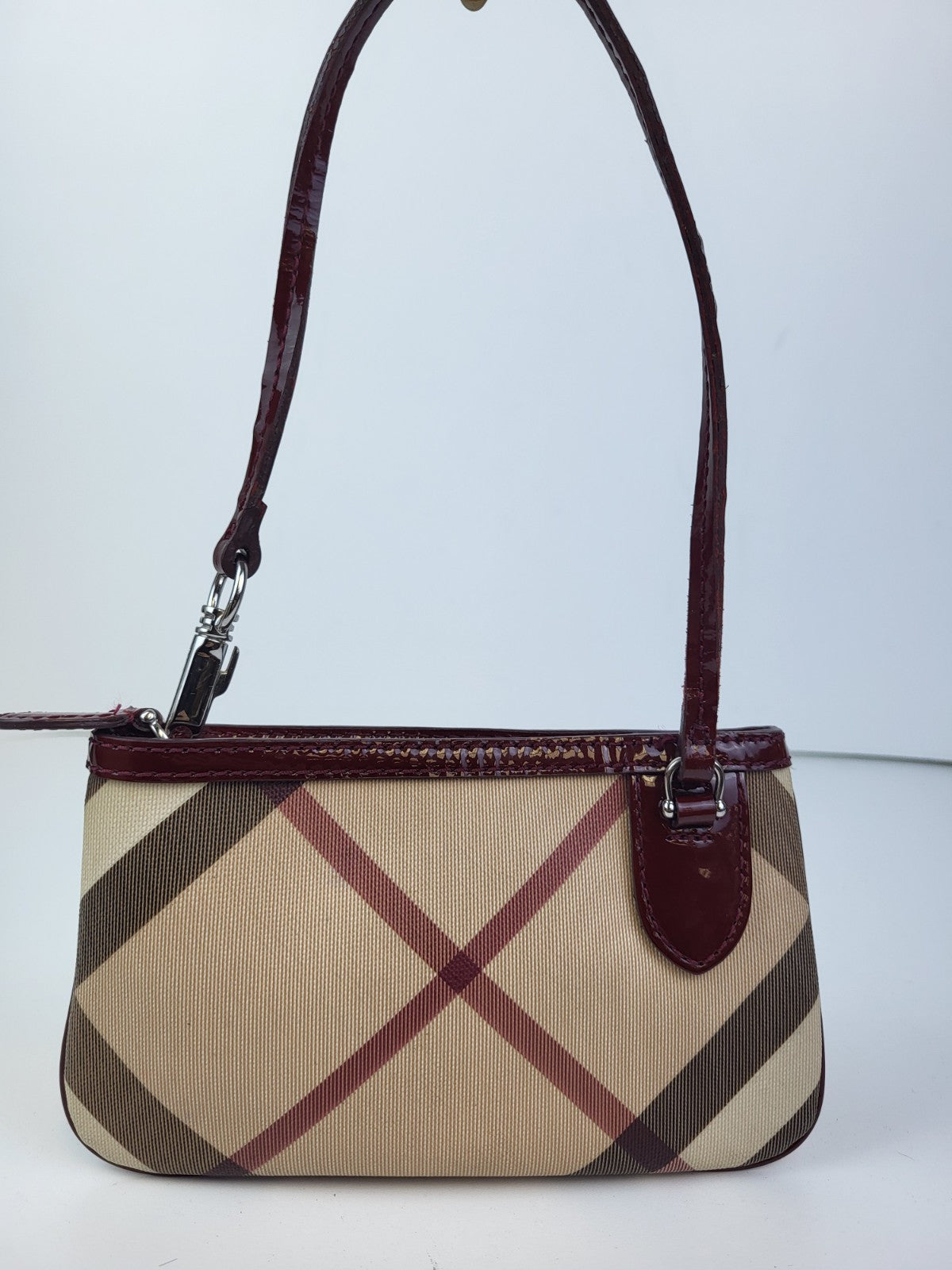 Burberry Super Nova Check Pouch Bag