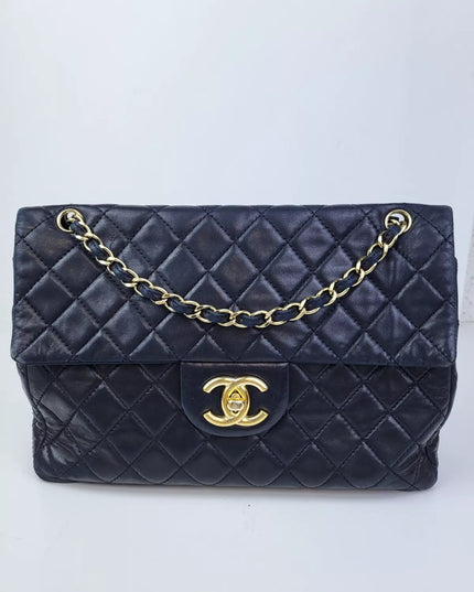 Chanel Vintage Classic Single Flap Quilted Maxi Bag