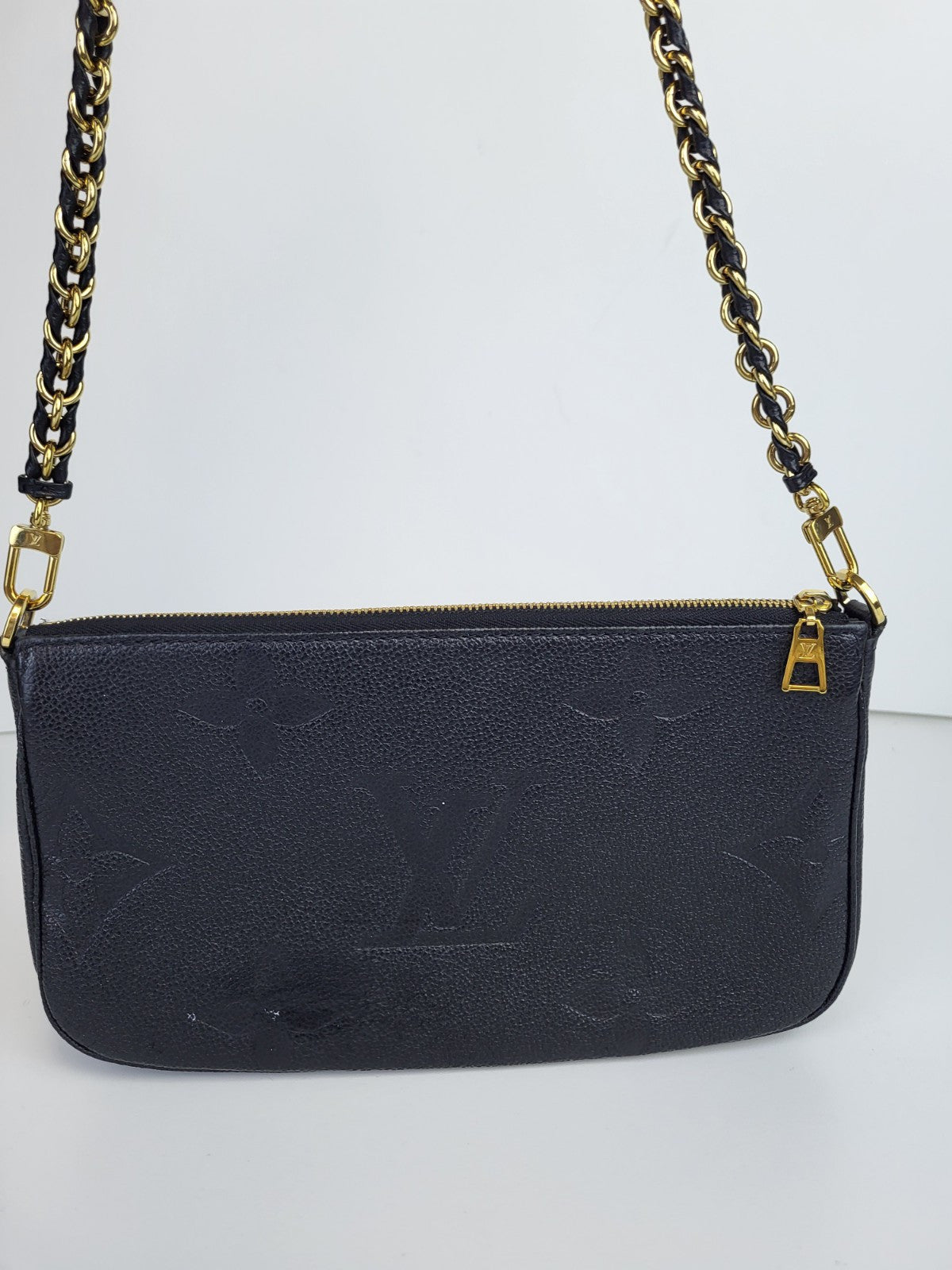 Louis Vuitton Monogram Giant Empreinte Pochette Black 
