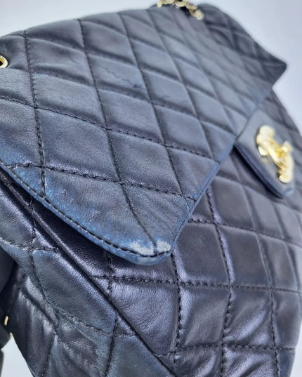 Chanel Vintage Classic Single Flap Quilted Maxi Bag