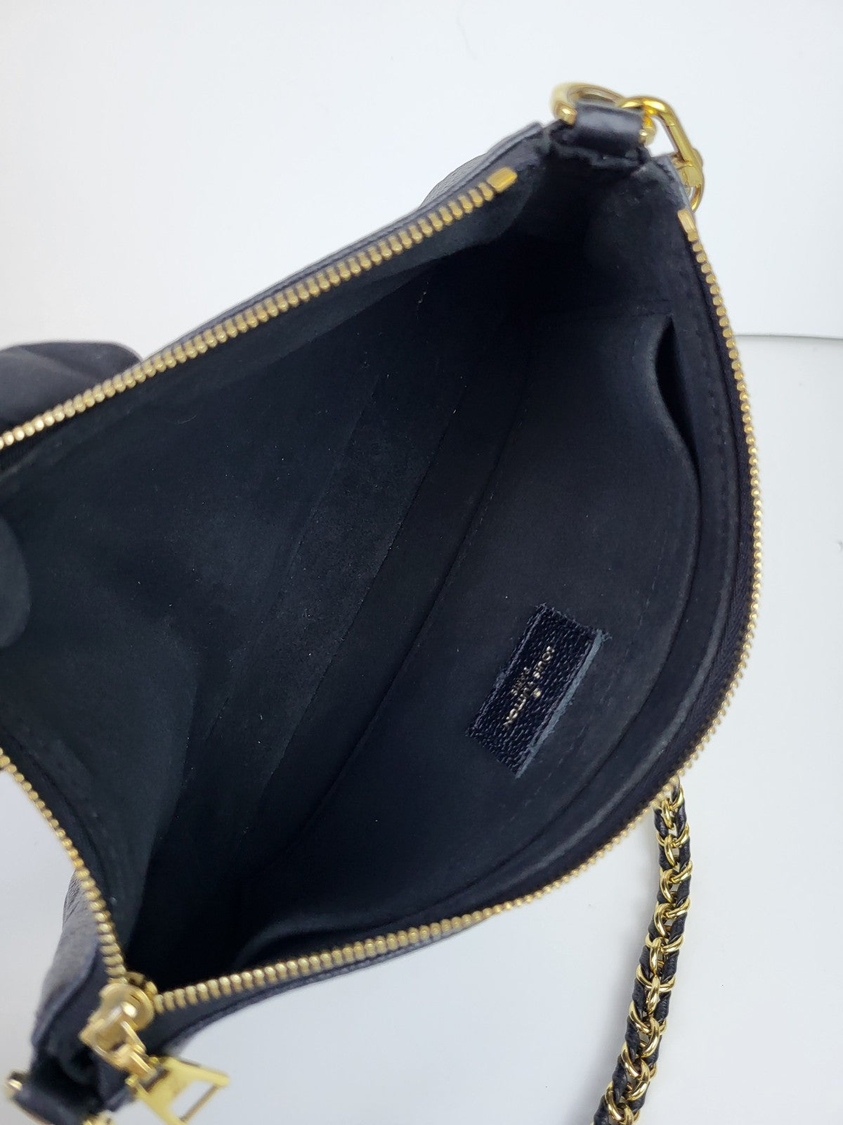 Louis Vuitton Monogram Giant Empreinte Pochette Black 