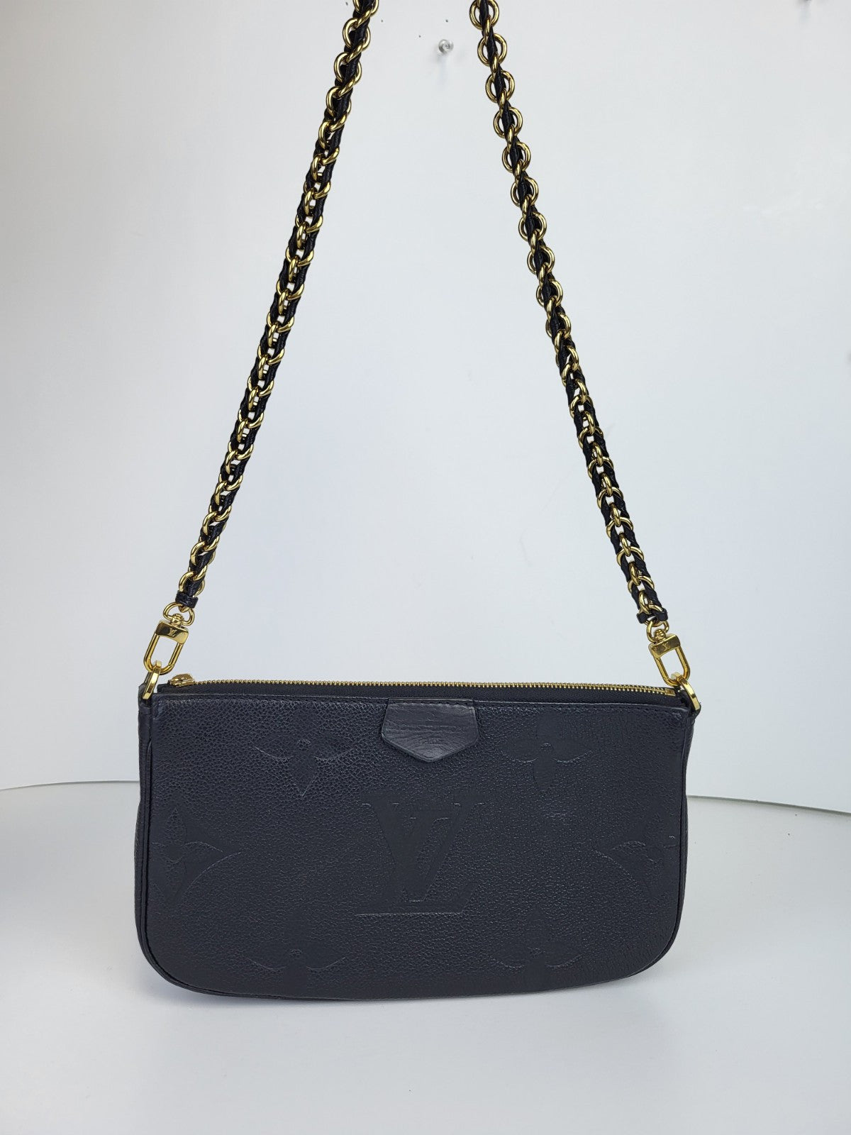 Louis Vuitton Monogram Giant Empreinte Pochette Black 