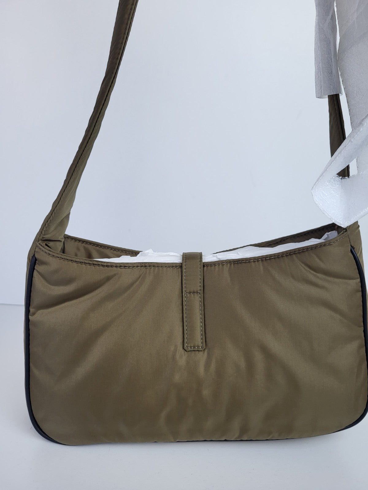 Saint Laurent Le 5 a 7 Hobo Nylon Small Shoulder Bag New