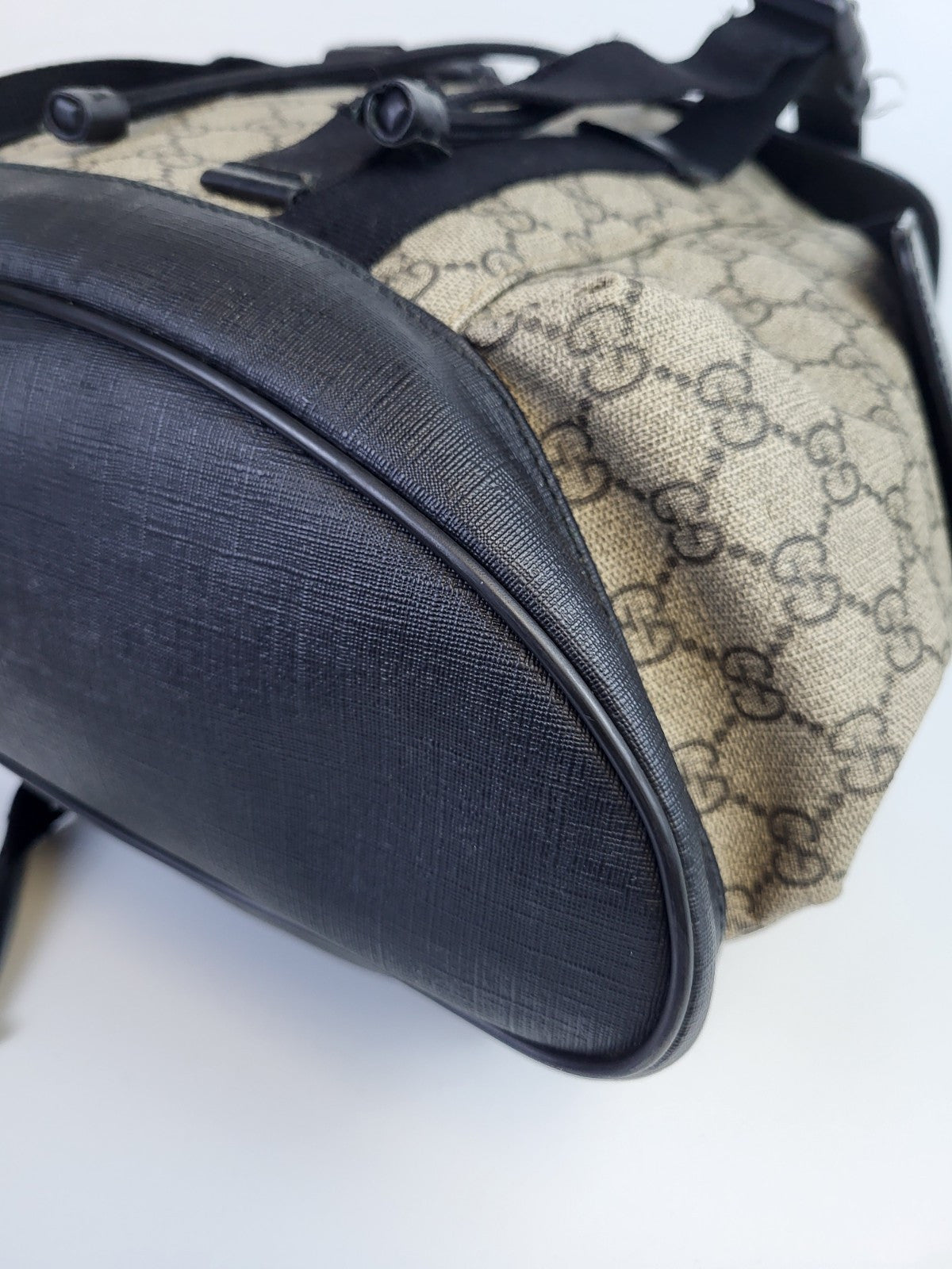 Gucci GG PVC Supreme's Backpack  Beige For Men 
