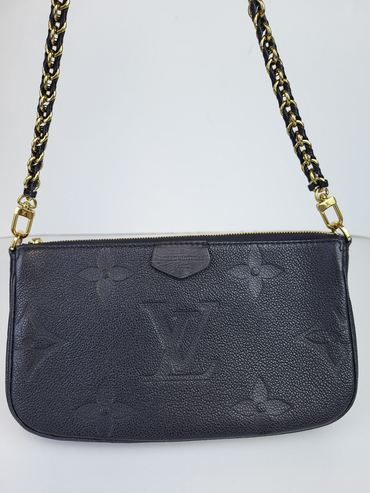 Louis Vuitton Monogram Giant Empreinte Pochette Black 