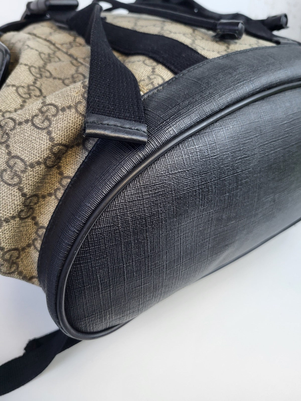 Gucci GG PVC Supreme's Backpack  Beige For Men 