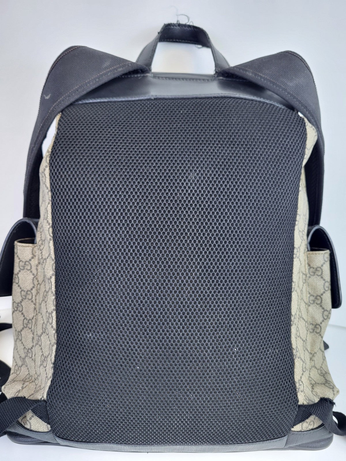 Gucci GG PVC Supreme's Backpack  Beige For Men 