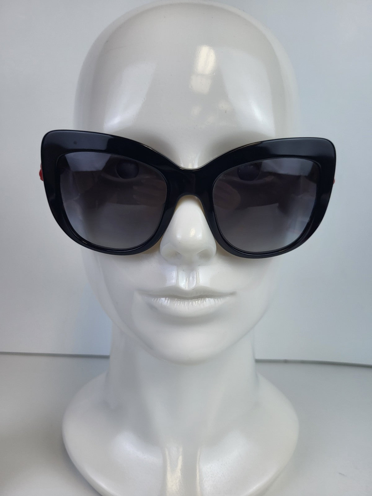 Dolce Gabbana Sunglasses DG 4252 Black Frame Red Rose 55/20