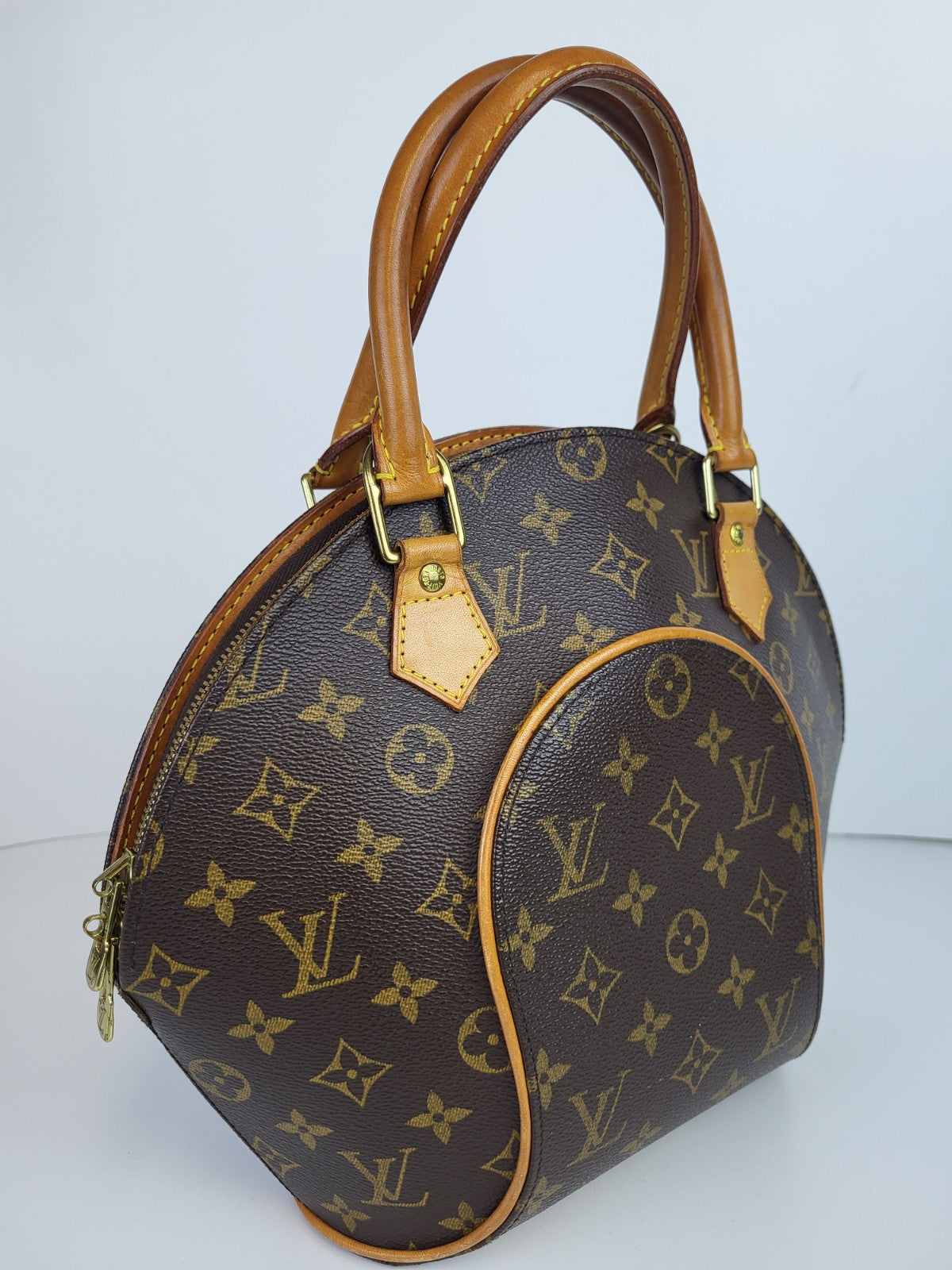 Louis Vuitton LV Ellipse PM Handbag Monogram Leather Vintage 