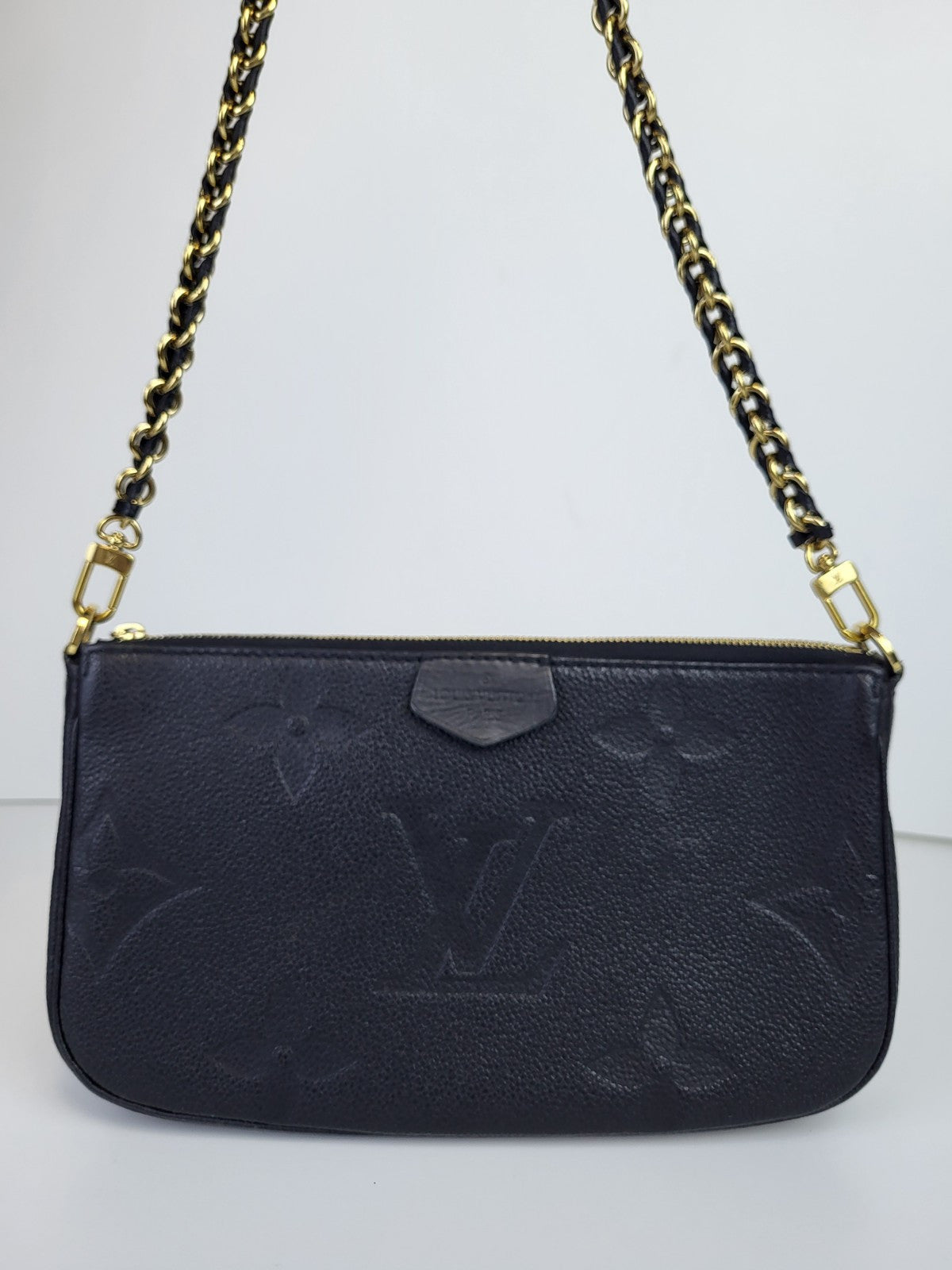 Louis Vuitton Monogram Giant Empreinte Pochette Black 