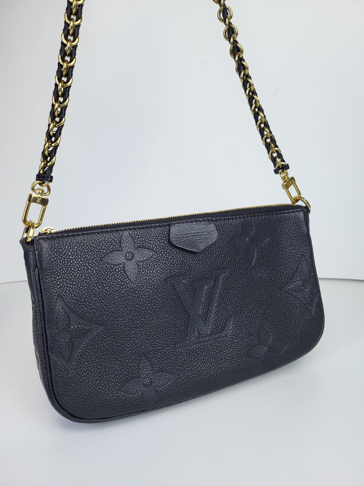 Louis Vuitton Monogram Giant Empreinte Pochette Black 