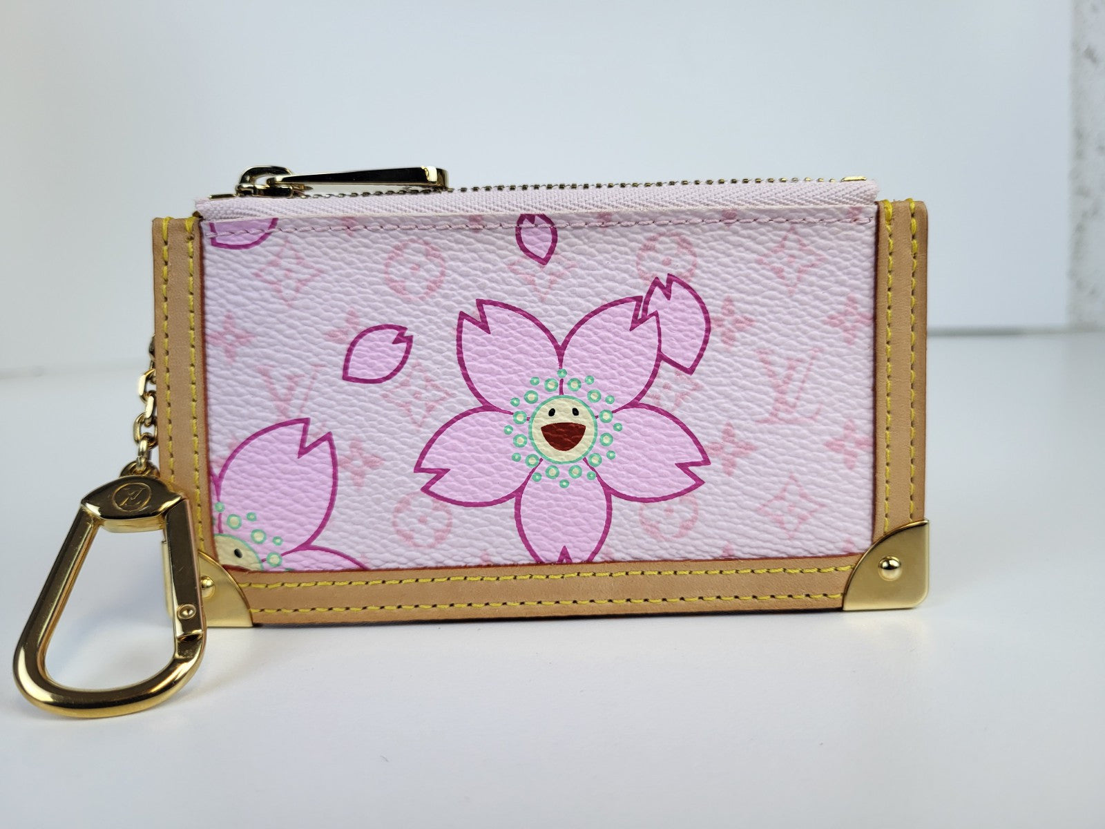 LOUIS VUITTON x Takashi Murakami Cherry Blossom Bag Charm Key Holder 