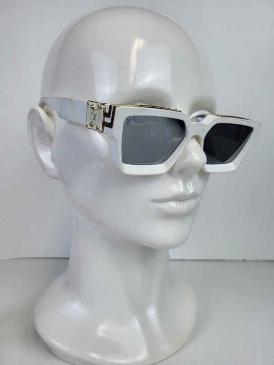 Louis Vuitton 2022 Millionaires 1.1 Sunglasses White 55/17