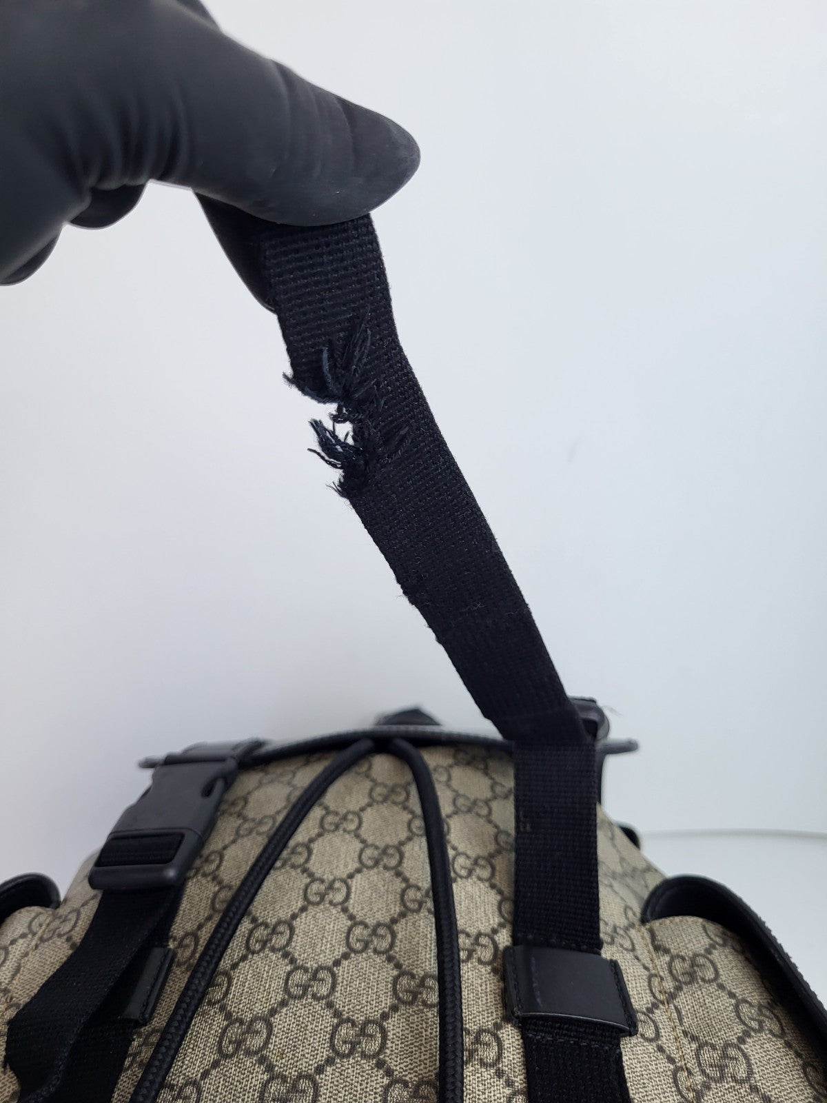 Gucci GG PVC Supreme's Backpack  Beige For Men 