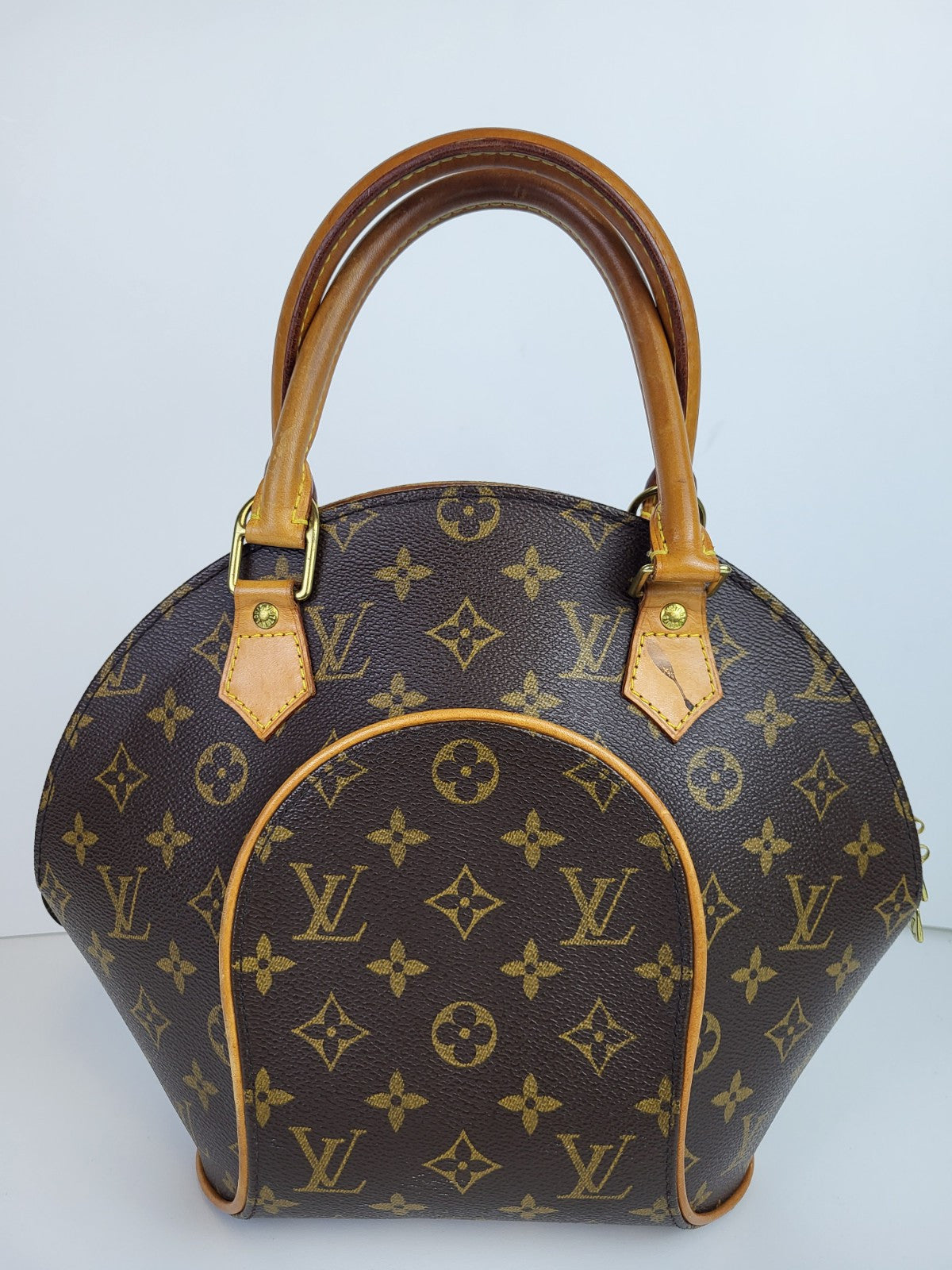 Louis Vuitton LV Ellipse PM Handbag Monogram Leather Vintage 
