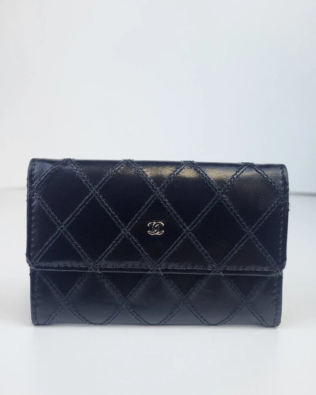 Chanel Quilted Leather Coin Purse Black
