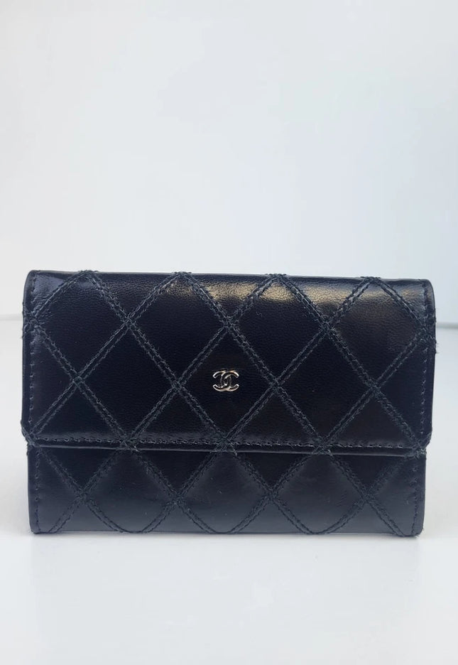 Chanel Quilted Leather Coin Purse Black