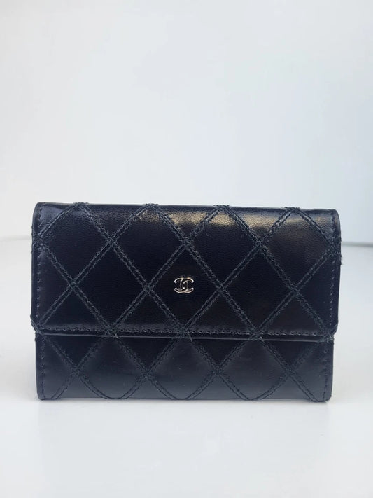 Chanel Quilted Leather Coin Purse Black