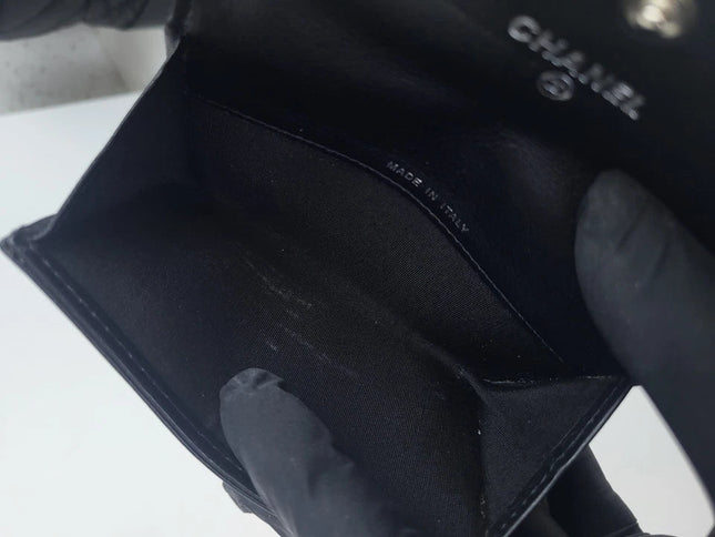 Chanel Quilted Leather Coin Purse Black