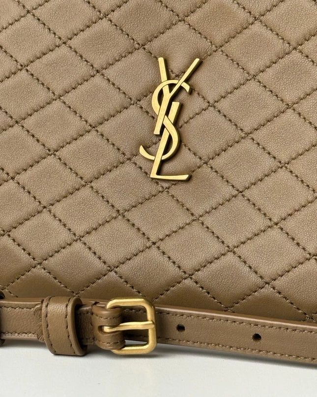 Saint Laurent Gaby Lambskin Quilted Leather Crossbody Bag