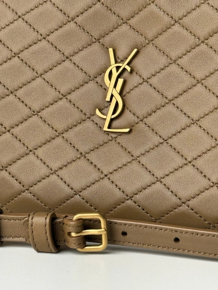 Saint Laurent Gaby Lambskin Quilted Leather Crossbody Bag